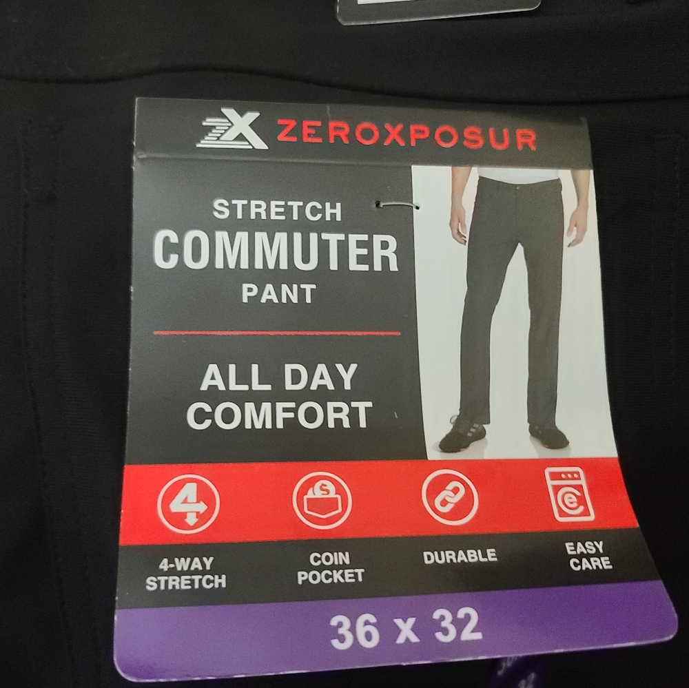 Black Stetch Commuter Pants 36x32